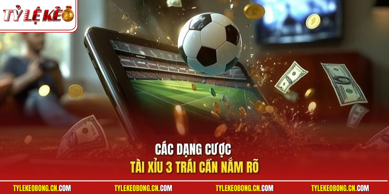 Kèo Tài Xỉu 3 Trái | Tuyệt Chiêu Nhận Định Bóng Rung Lãi To 2 Các dạng cược tài xỉu 3 trái cần nắm rõ