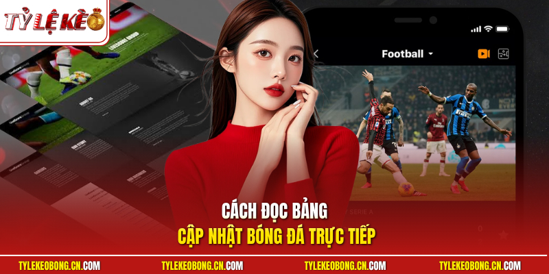 Livescore 3 Cách đọc bảng cập nhật bóng đá trực tiếp