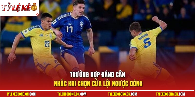 Trường hợp đáng cân nhắc khi chọn cửa lội ngược dòng
